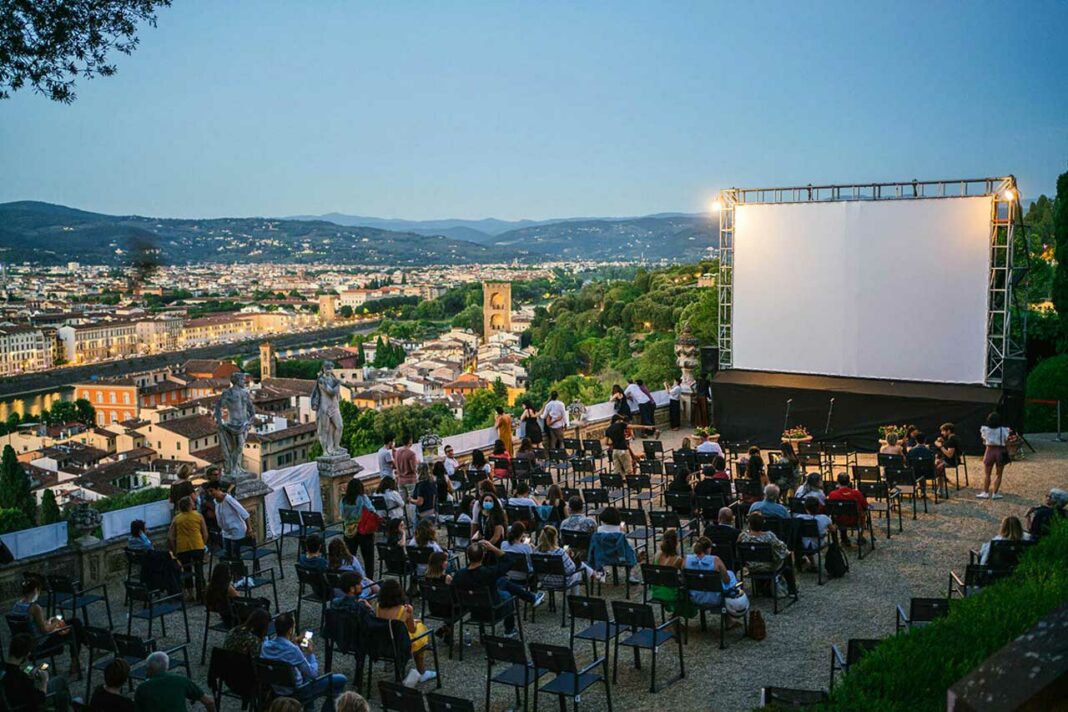 Cinema at Villa Bardini in Florence